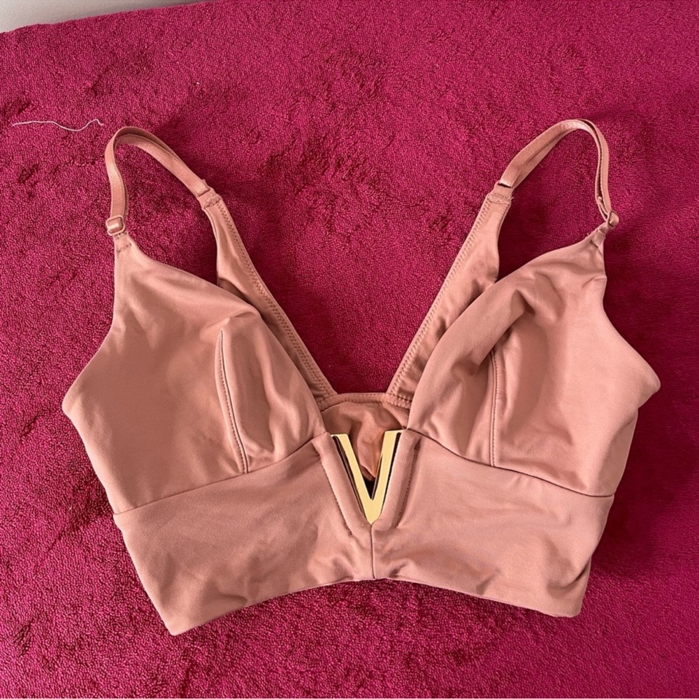 Victoria's Secret Pink and Gold Wireless Bra size XS